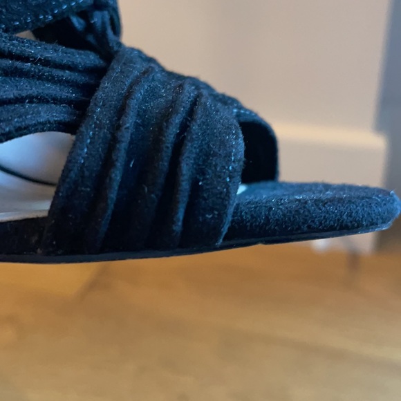 Nine West galaxy black suede heels size 7.5 - Picture 13 of 15